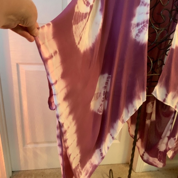 Coachella Tie Dye Hippie Boho Kimono Wrap One Size - Picture 4 of 10